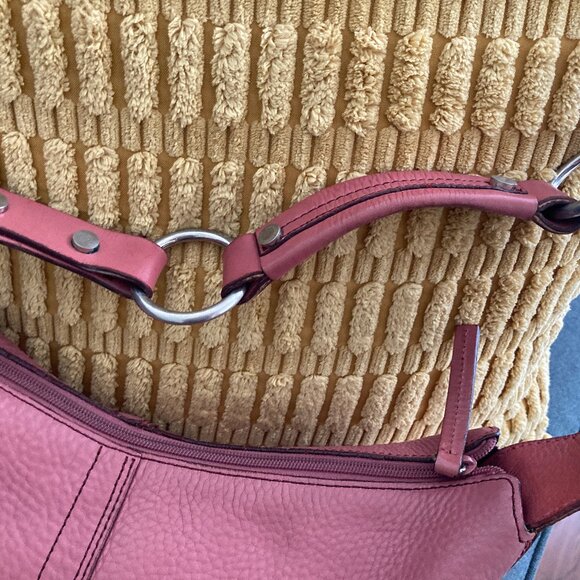 Kenneth Cole Pink Leather Satchel - Picture 2 of 6